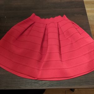 Express red skater skirt